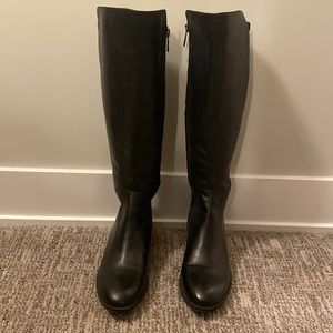 Karl Lagerfeld Black Riding Boot 7.5